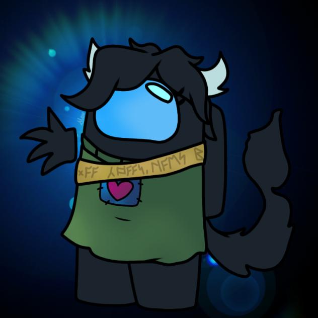 AmongUs. my friend Opal character fanart