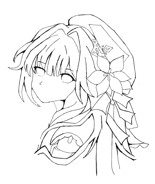 Herta line art 💜