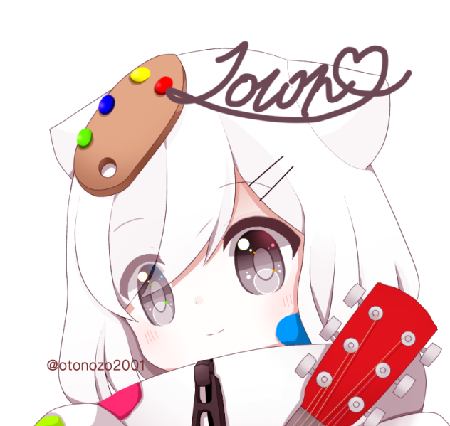 パレットにギター
