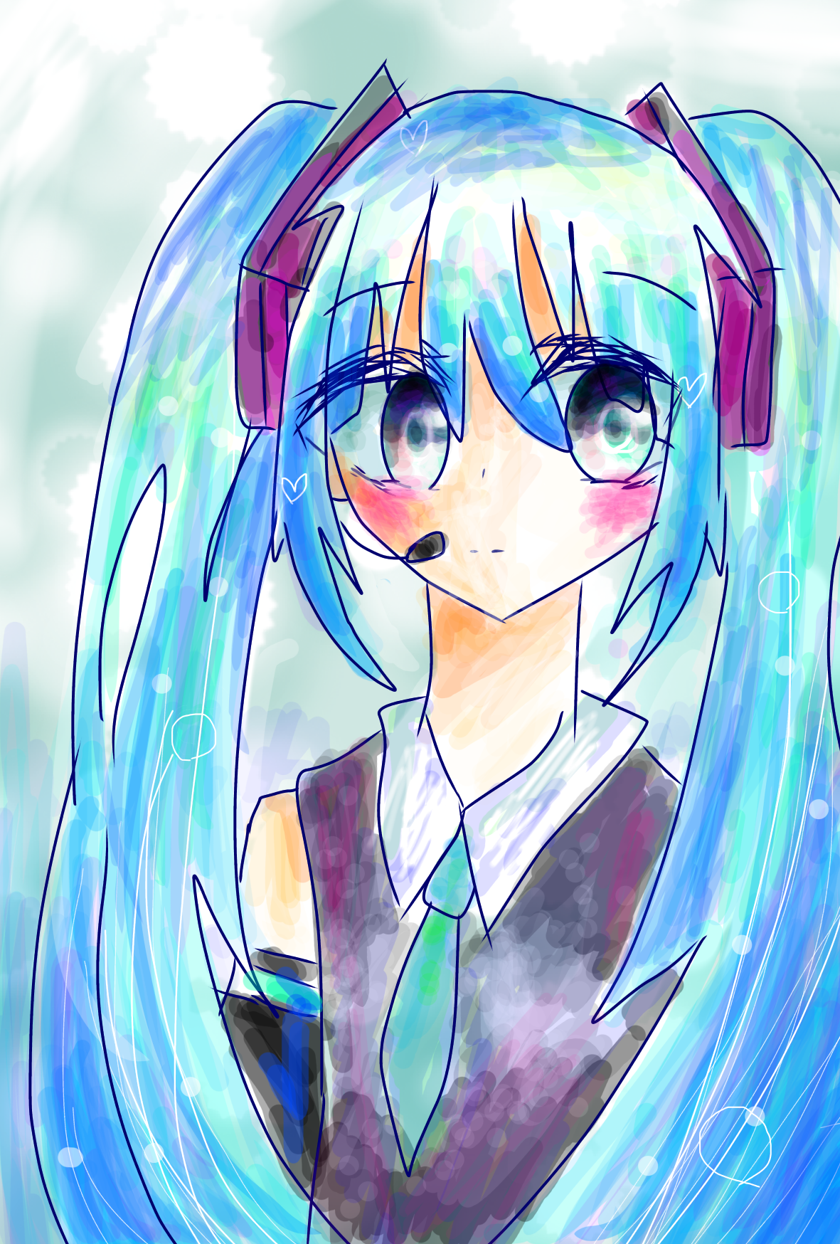 初音ミクを描いてみた ibisPaint