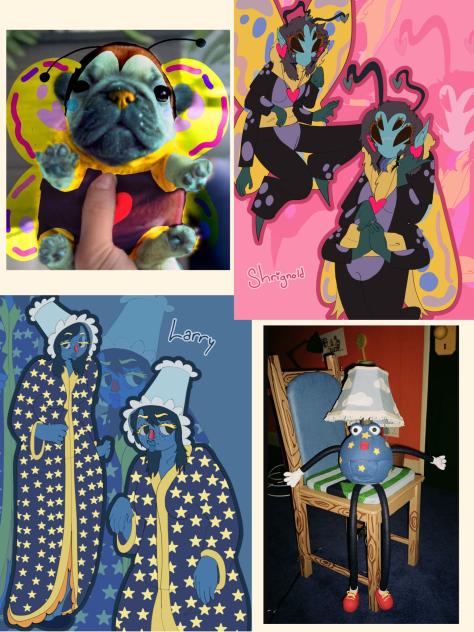 Shrignold and Larry fem designs eek