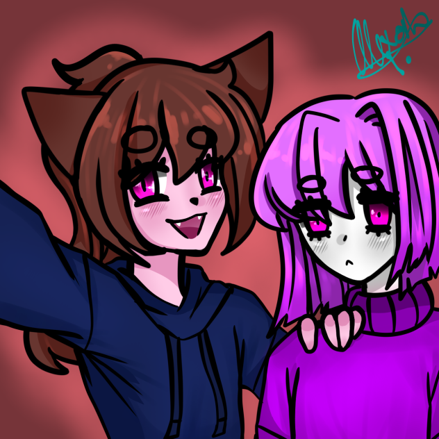 My Old OC with my new OC