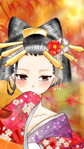 花魁【線画お借りしました！】