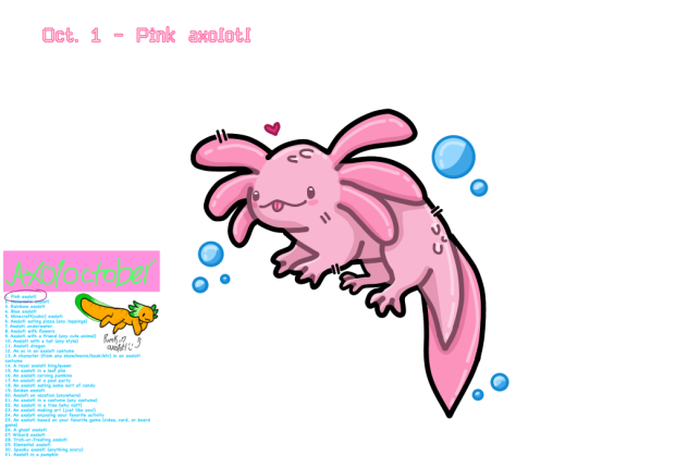 Axoloctober - 1 Pink