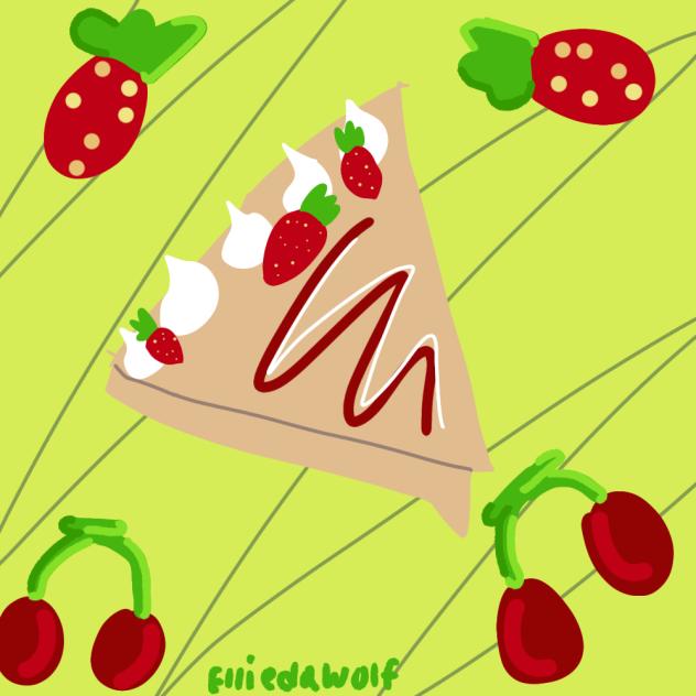 Miss May's strawberry crepe