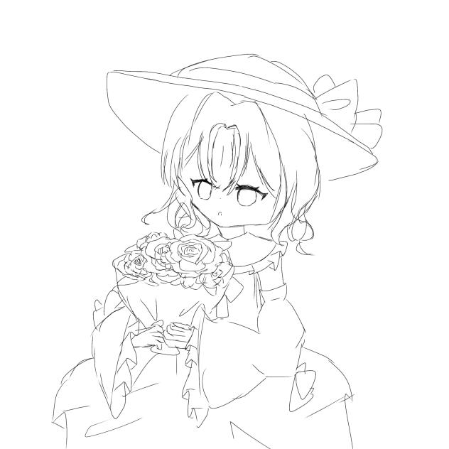 古明地こいし　塗り絵