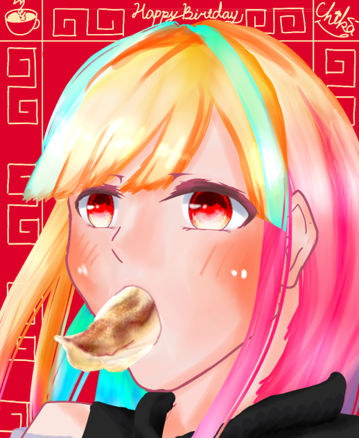アルバイト様誕生日イラスト