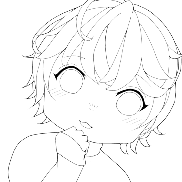 あざとい系 線画