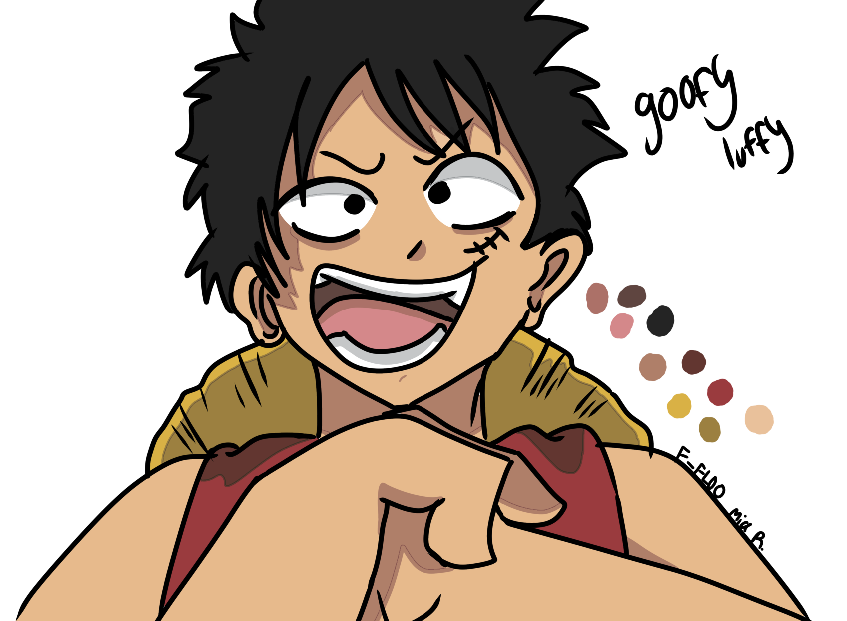 Monkey D Luffy! Straw hat pirates! - ibisPaint