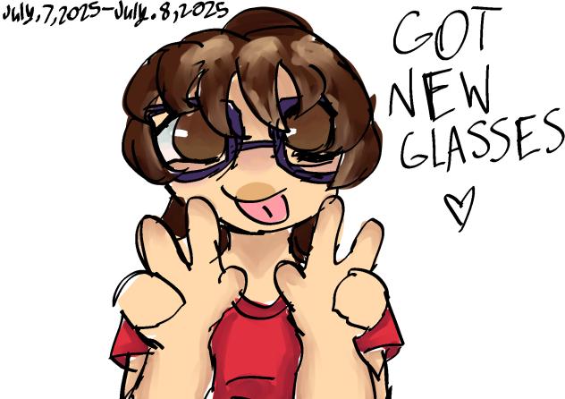 I got new glasses-