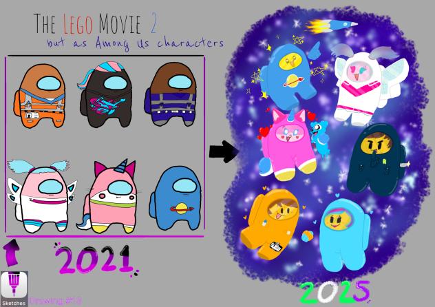 Lego Movie 2 Among Us 2021 & 2025