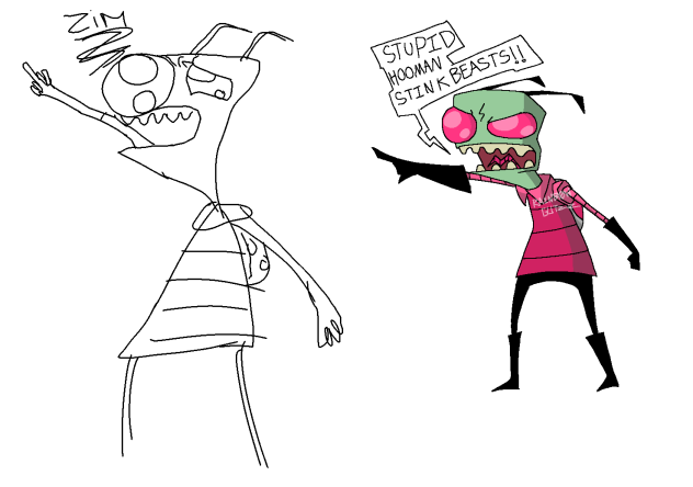 Me and my sister’s difference of Zim