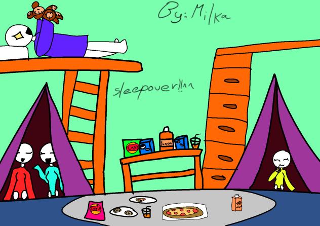 !super sleepover collab!(!GIRLS ONLY!)