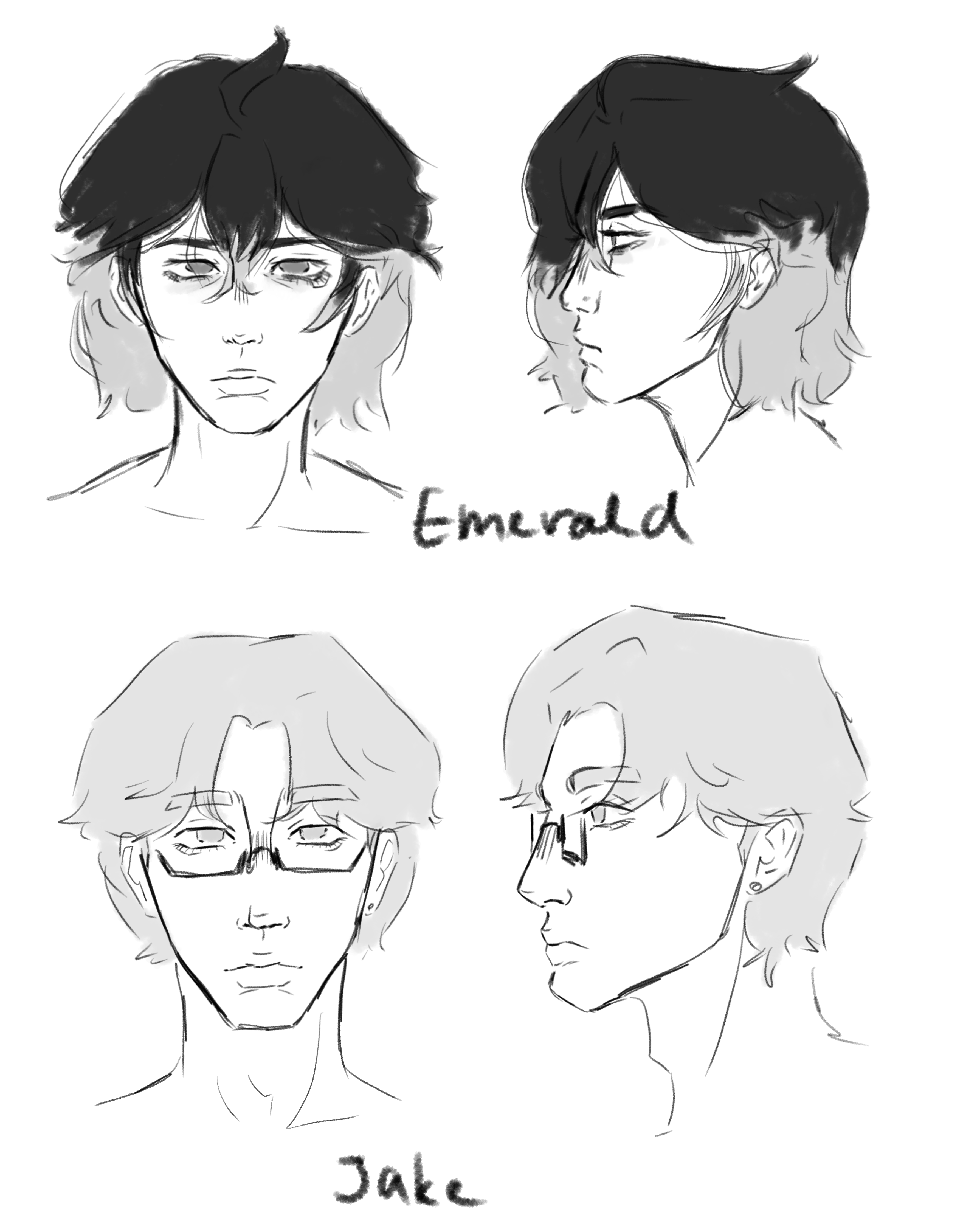 Ref sheet Emerald and Jake - ibisPaint