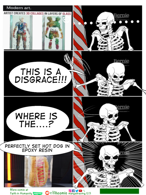 Draw skeleton comic on phone Ibispaint