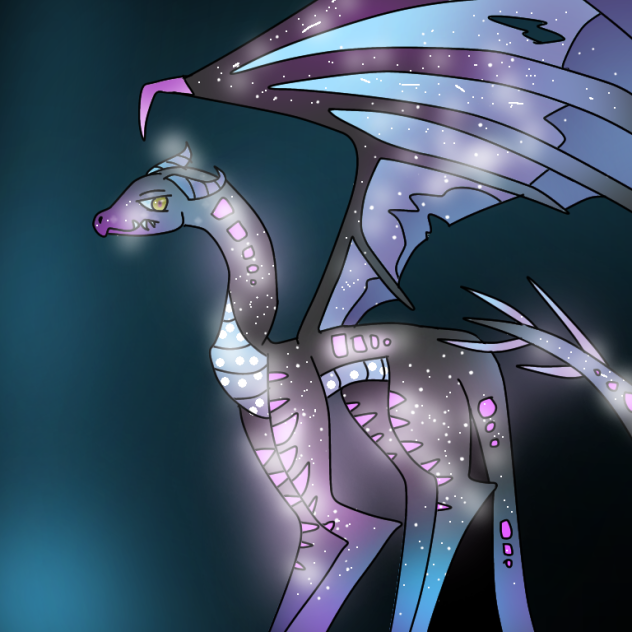 Glowing dragon ✨💛💜