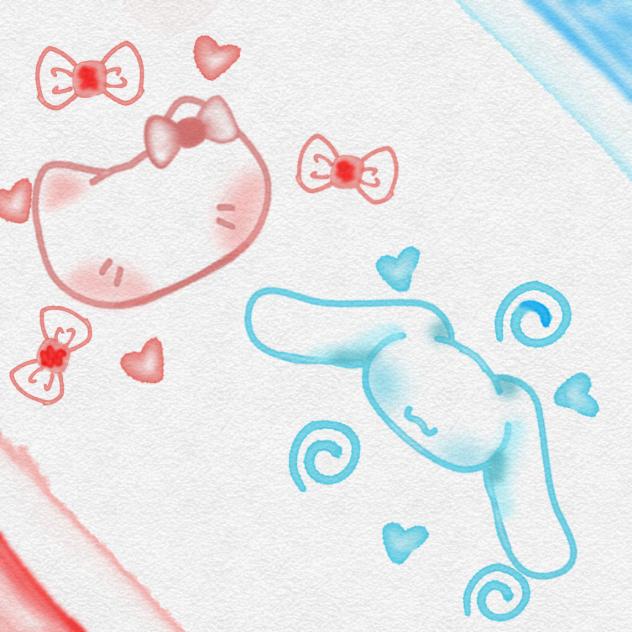 hello kitty x cinnamonroll