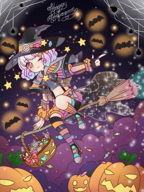 Happy Halloween-speedpaint-ibis drawing