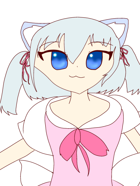 レイヤー1枚だけで、オリキャラ描いてみた！