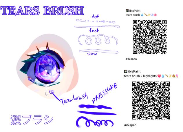 my tears brush 💧 ✨️ 🎇