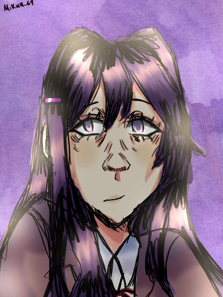 Yuri from DDLC in my style - ibisPaint