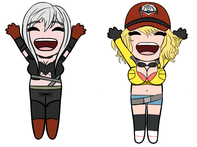 Arenea and Cindy ffxv chibi