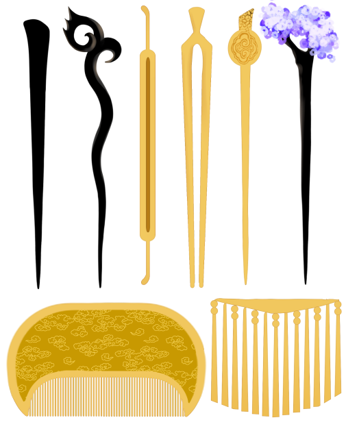 Japanese vintage hair accessories