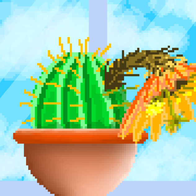 echinopsis with orange flower