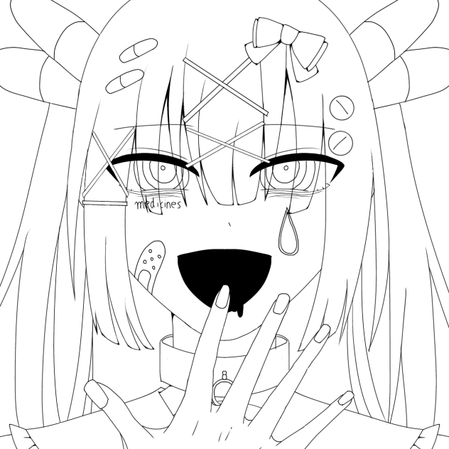 企画線画「medicines」