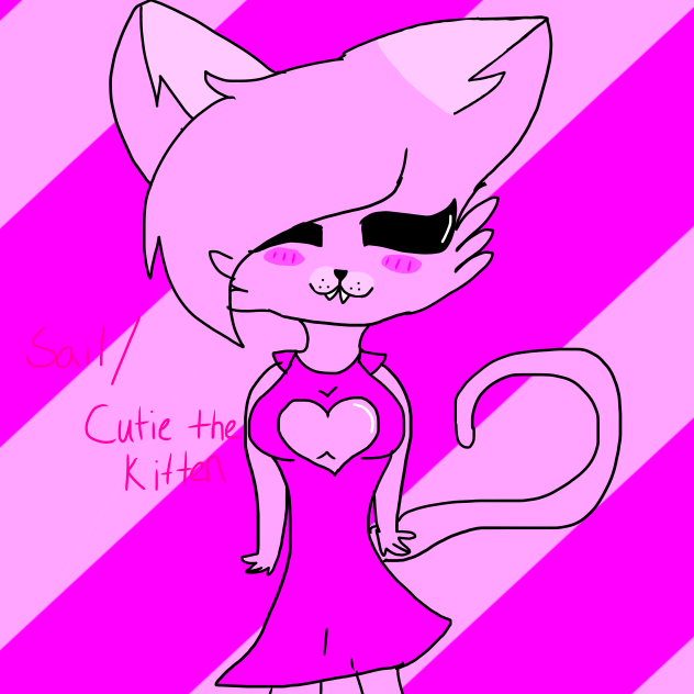 CUTIE THE KITTEN SAIL (speed paint)(Maki - ibisPaint