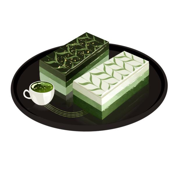 Gourmet cake (Matcha)
