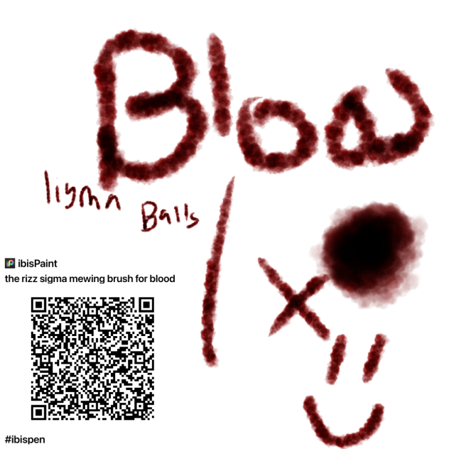 the rizz sigma mewing brush for blood