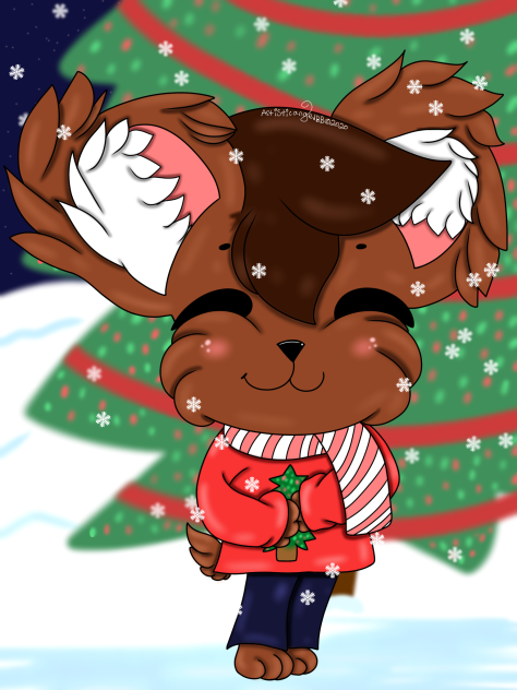 Brown Bear In Christmas Sweater
