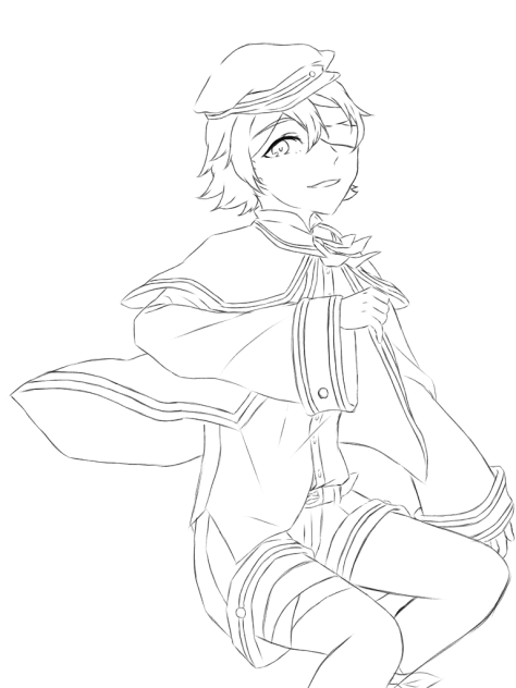 Oliver 線画