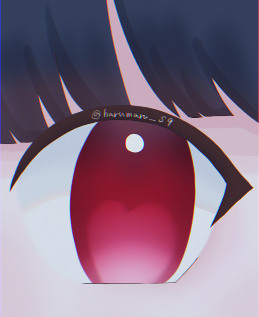 赤く