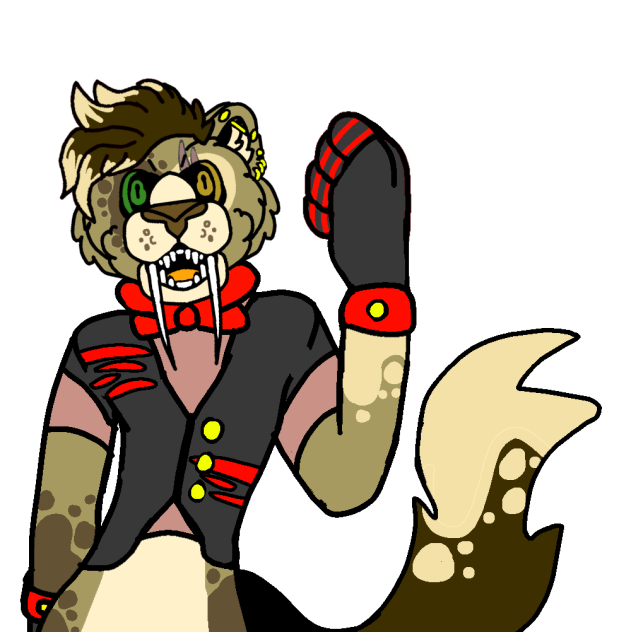 Kaedra The Wolf Sabertooth Hybrid