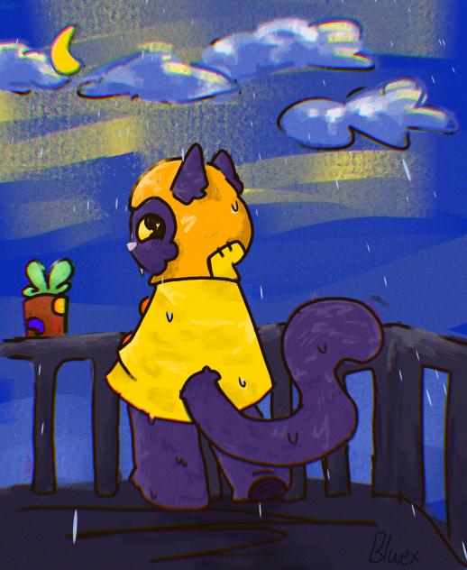 rainy day kitty