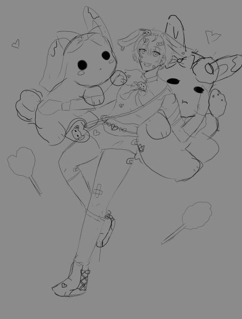 Bunny plushie ☁️ [ sketch ]