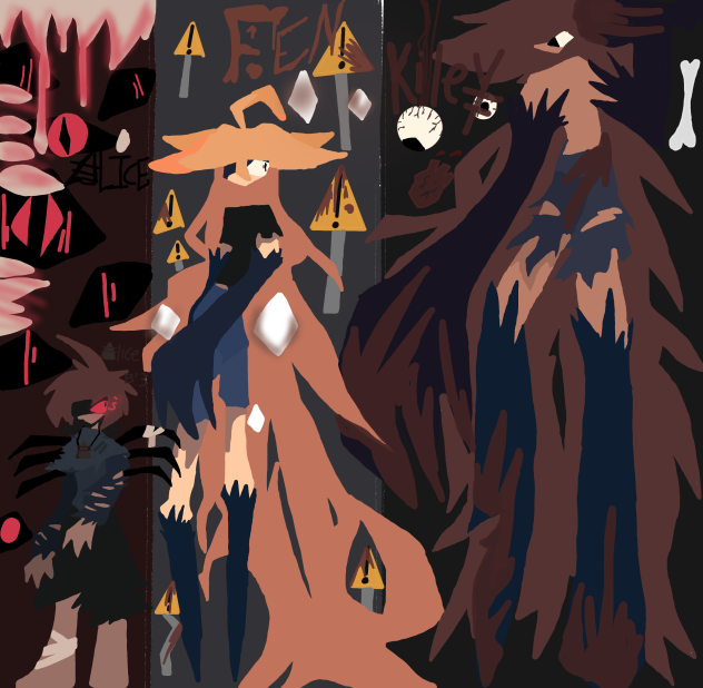 Fpe, Fen, Alice, and my OC Kiley