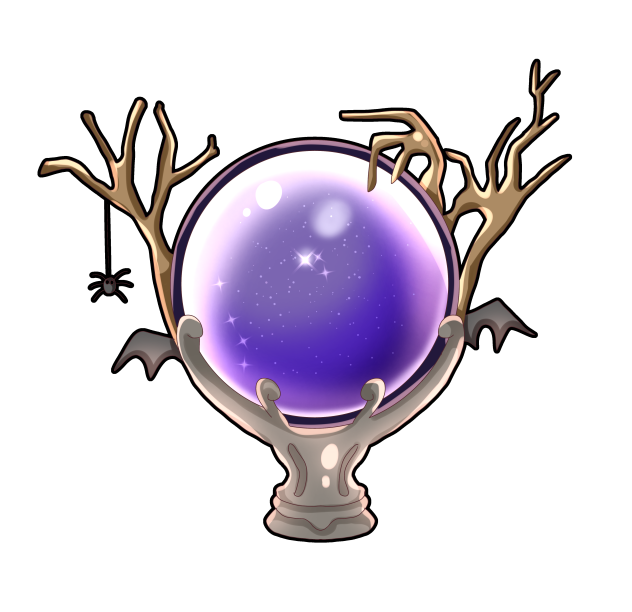 Wizard Crystal ball (sticker)