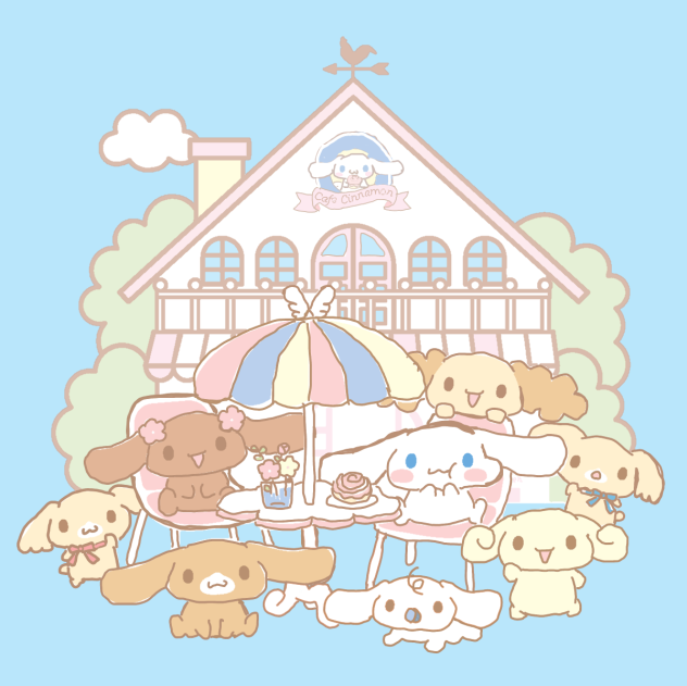 Cinnamoroll and friends all together ❤️💝