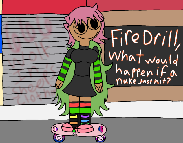 Skating outside in the city