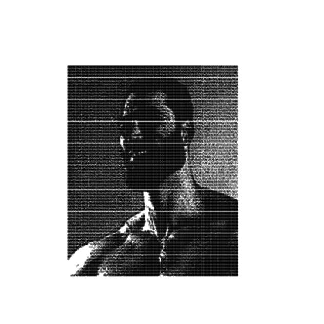 made art out of dots....