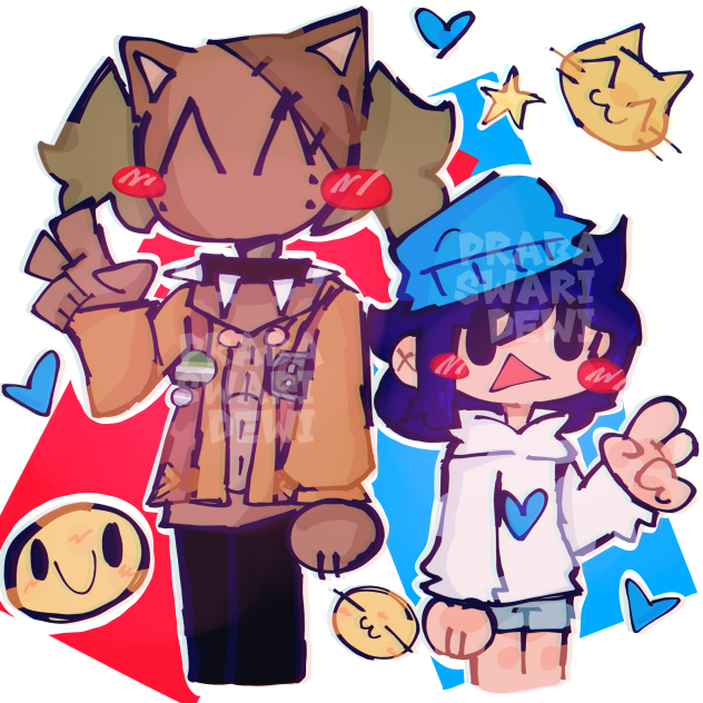 me and K1tty ❤️ gift for z0mb1e K1tty