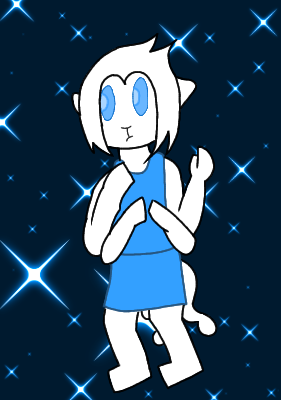 IceHeart as a baby monkey