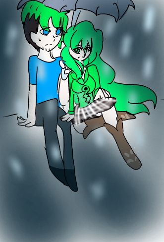 in the rain - ibisPaint