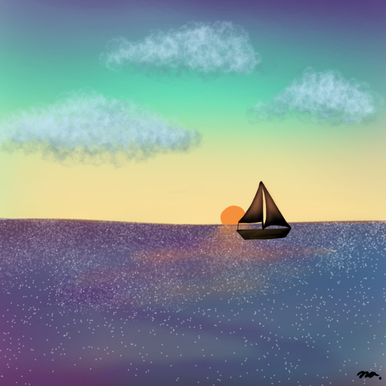 dreamy sea - ibisPaint