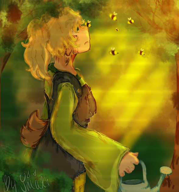 🌳The forest of bees 🐝 - ibisPaint