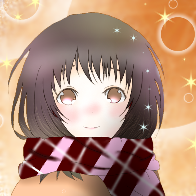 マフラー女子