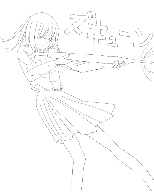 無題1082 line art